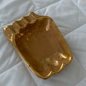 Pink and Gold Mid-Century Stangl Ashtray